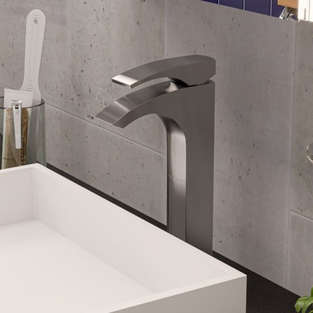 ALFI BRAND ALFI brand AB1587-BN Tall Brushed Nickel Sgl Lever Bathroom Faucet AB1587-BN